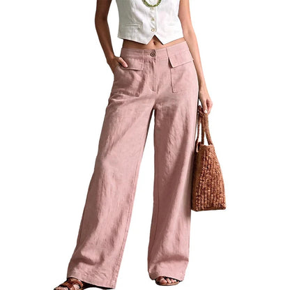 Women's Wide-Leg Pocket Pants