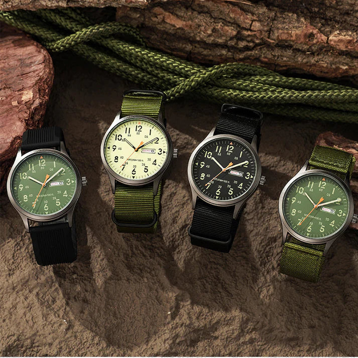 Men's Quartz Analog Field Watch