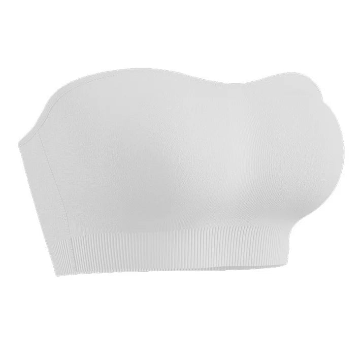 Women's Wireless Bandeau Bra with Removable Straps