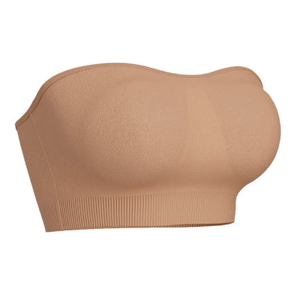Women's Wireless Bandeau Bra with Removable Straps