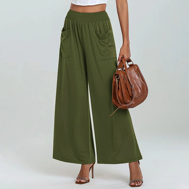 Women's High-Waist Wide-Leg Pants