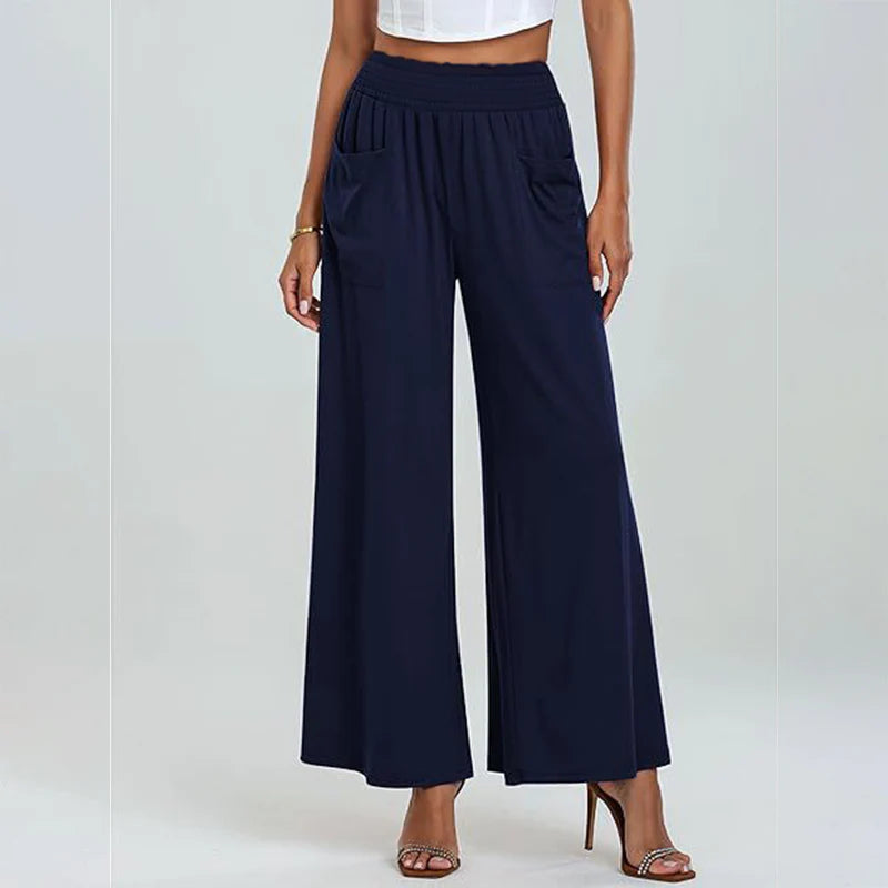 Women's High-Waist Wide-Leg Pants