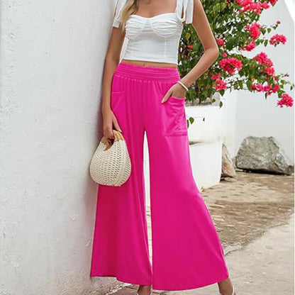 Women's High-Waist Wide-Leg Pants