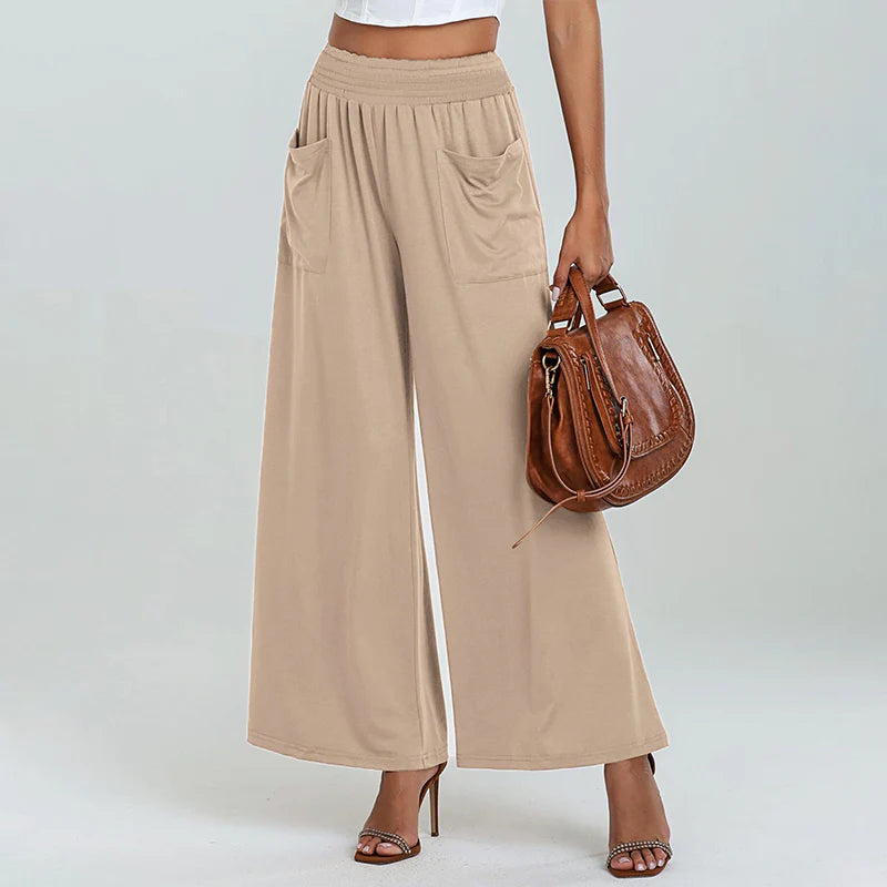 Women's High-Waist Wide-Leg Pants