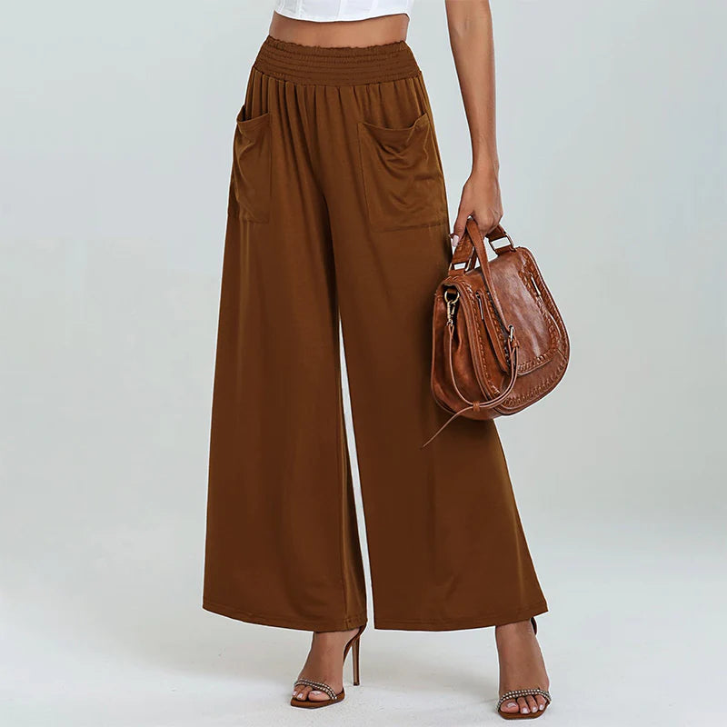 Women's High-Waist Wide-Leg Pants