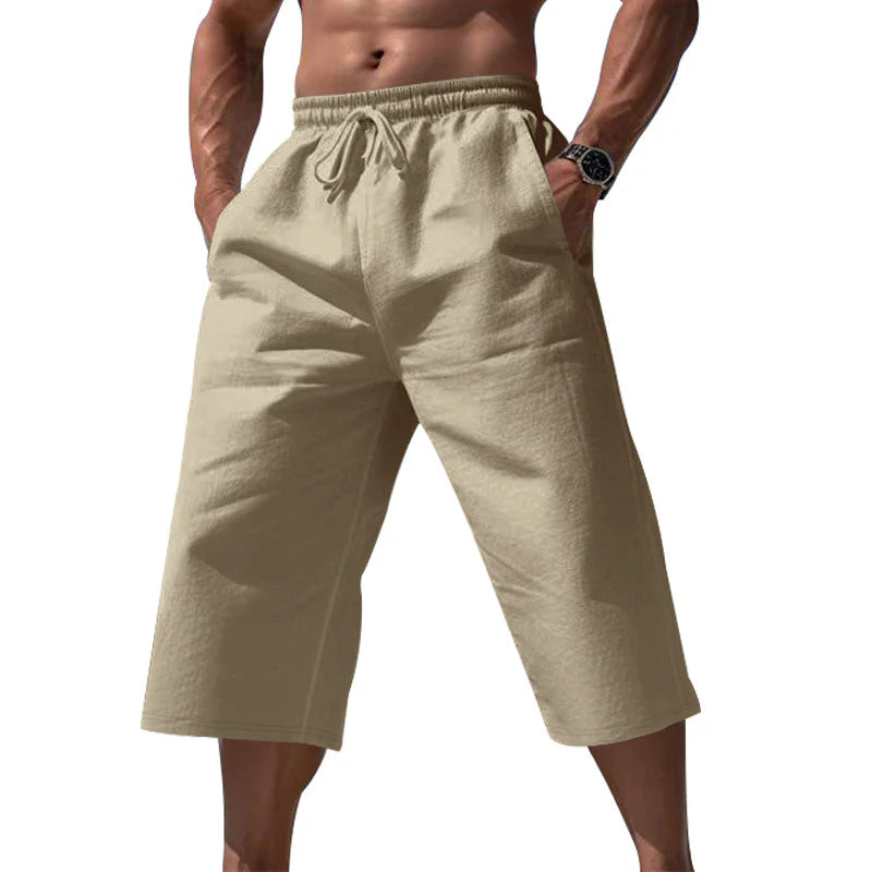 Men's Drawstring Cropped Lounge Pants