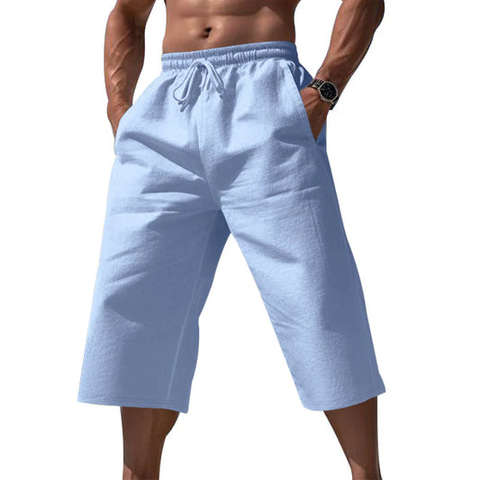 Men's Drawstring Cropped Lounge Pants