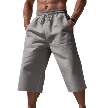 Men's Drawstring Cropped Lounge Pants