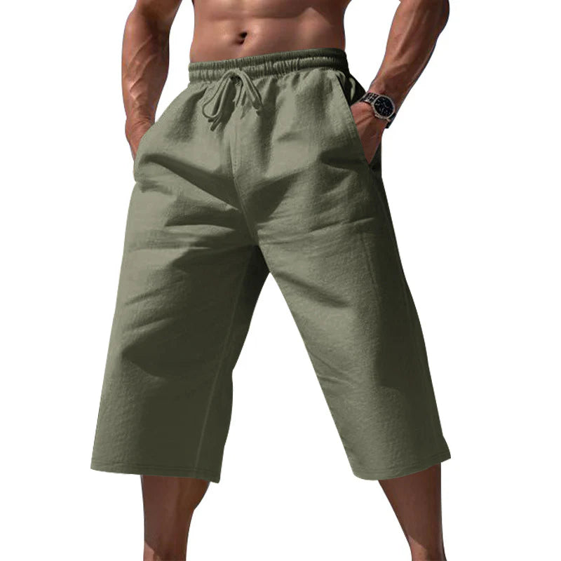 Men's Drawstring Cropped Lounge Pants