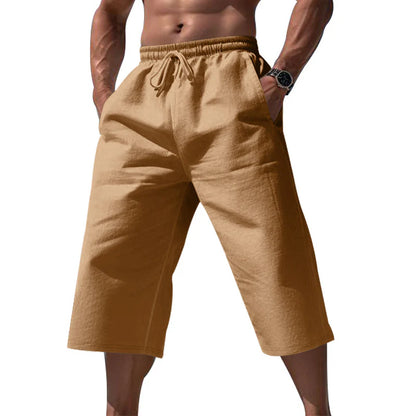 Men's Drawstring Cropped Lounge Pants