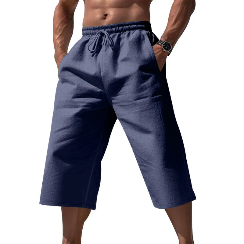 Men's Drawstring Cropped Lounge Pants