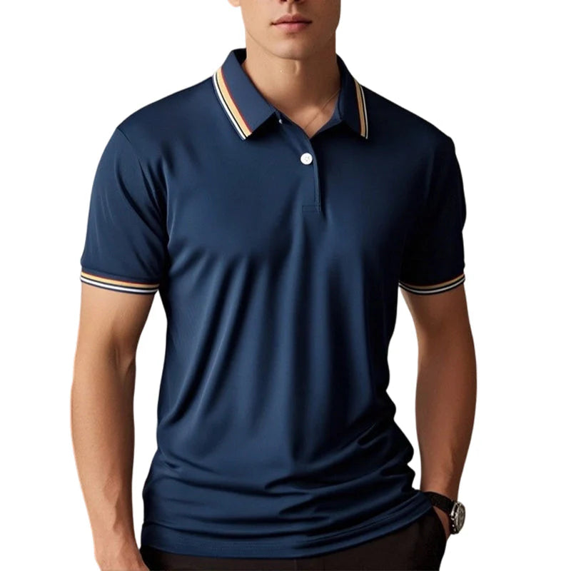 Men's Contrast Trim Polo Shirt