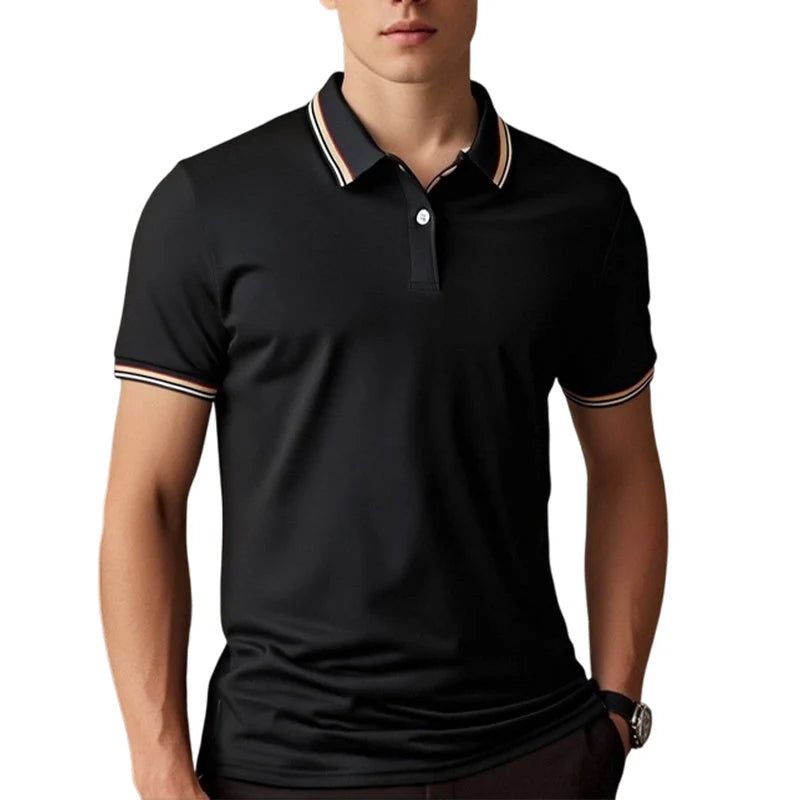 Men's Contrast Trim Polo Shirt