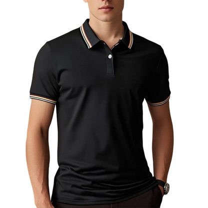 Men's Contrast Trim Polo Shirt