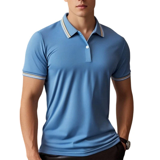 Men's Contrast Trim Polo Shirt