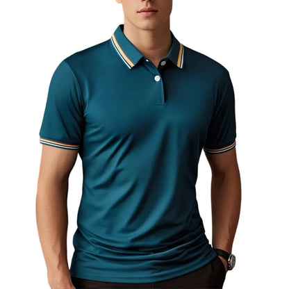 Men's Contrast Trim Polo Shirt