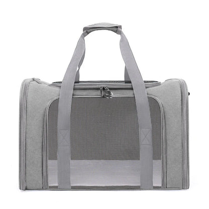 Pet Travel Carrier Bag with Mesh Viewing Panel