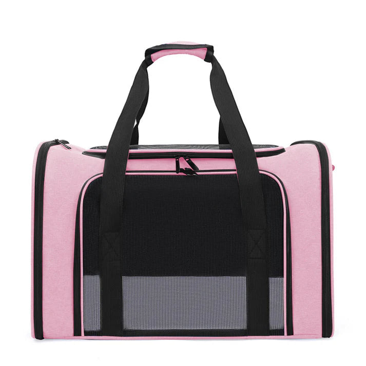 Pet Travel Carrier Bag with Mesh Viewing Panel