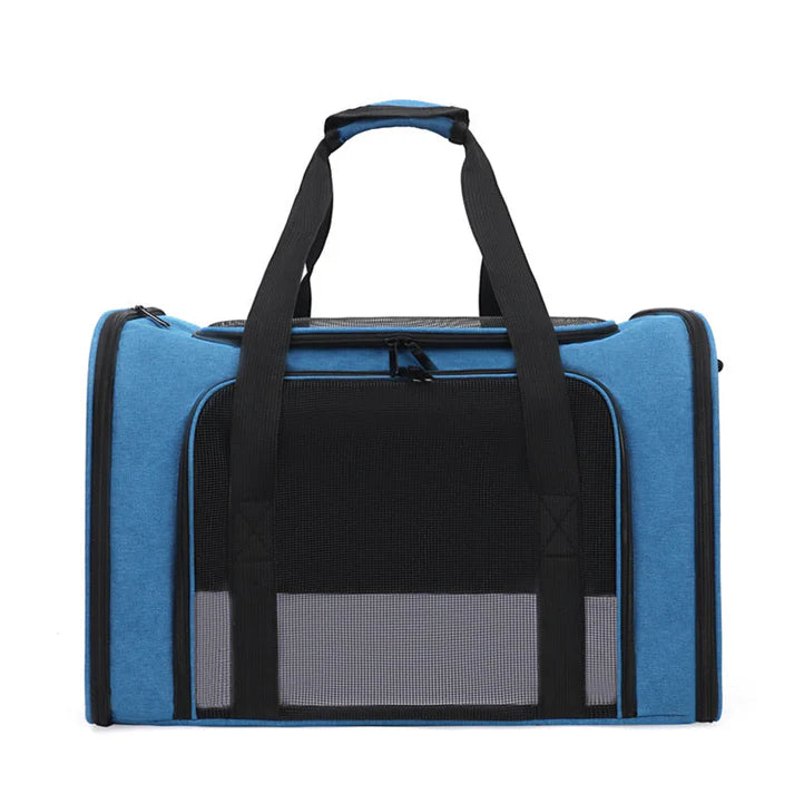 Pet Travel Carrier Bag with Mesh Viewing Panel