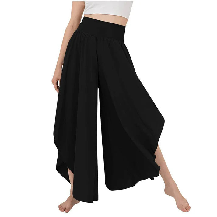 Women's High Waist Flowy Wide Leg Pants