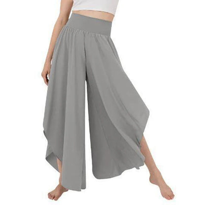 Women's High Waist Flowy Wide Leg Pants