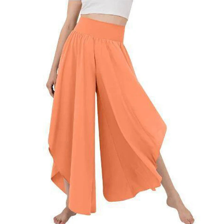 Women's High Waist Flowy Wide Leg Pants