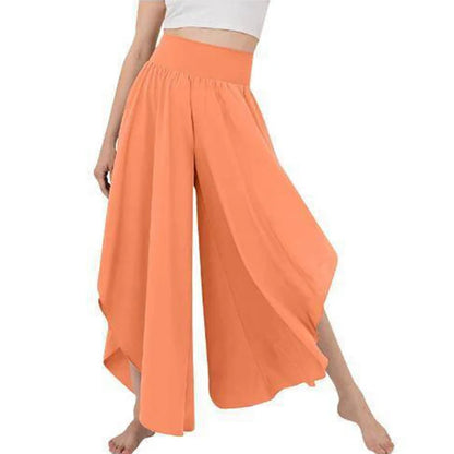 Women's High Waist Flowy Wide Leg Pants