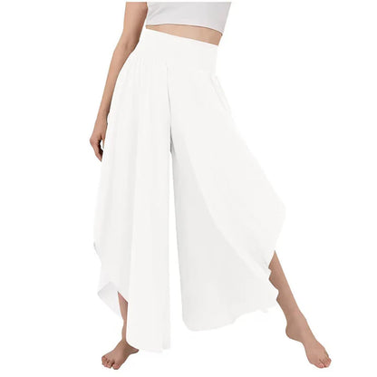 Women's High Waist Flowy Wide Leg Pants