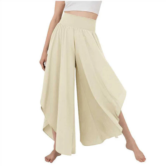 Women's High Waist Flowy Wide Leg Pants