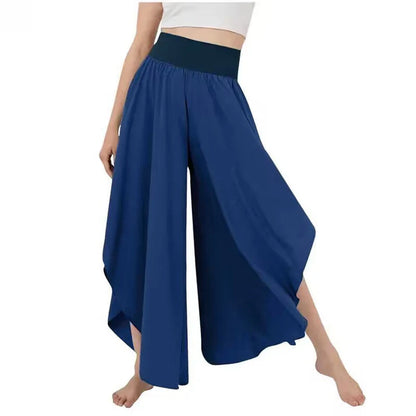 Women's High Waist Flowy Wide Leg Pants
