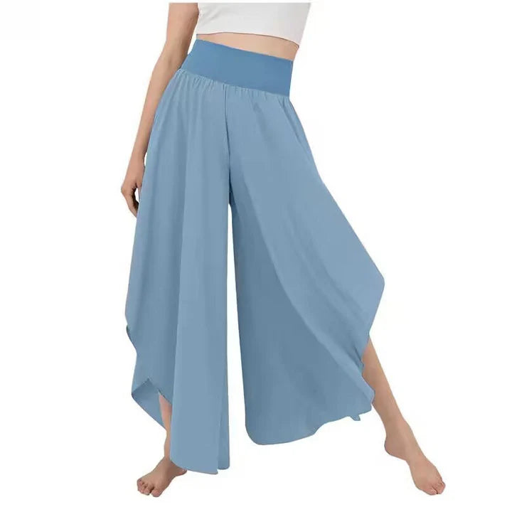 Women's High Waist Flowy Wide Leg Pants