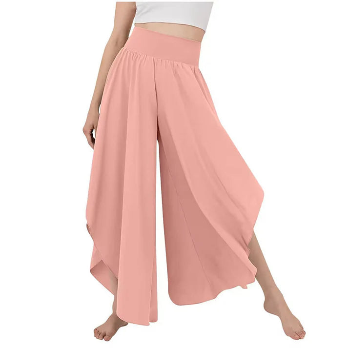 Women's High Waist Flowy Wide Leg Pants
