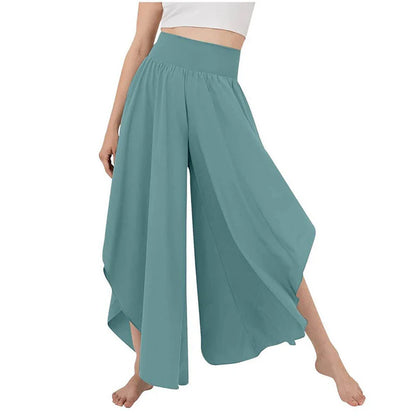 Women's High Waist Flowy Wide Leg Pants
