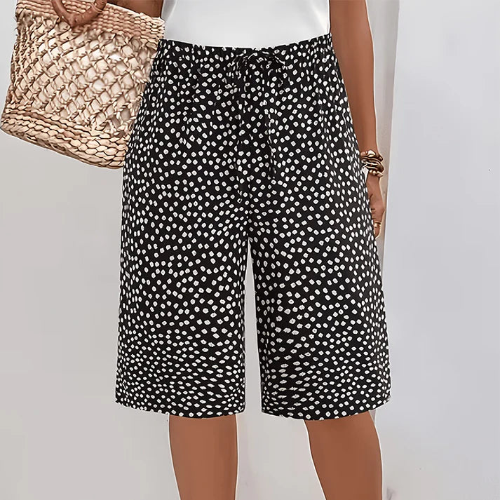 Women's Printed Wide Leg Shorts