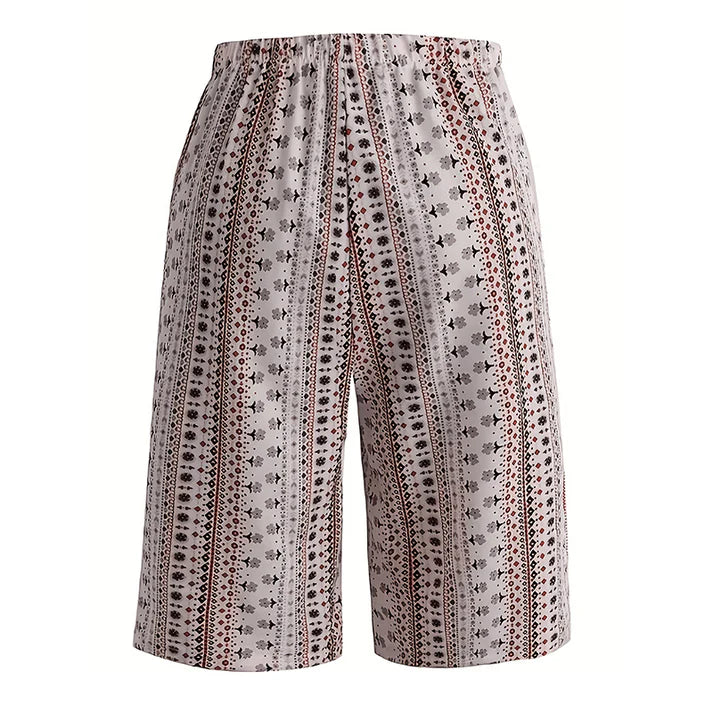 Women's Printed Wide Leg Shorts