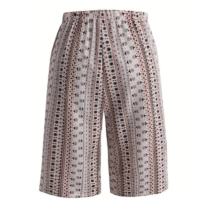 Women's Printed Wide Leg Shorts