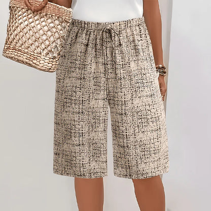 Women's Printed Wide Leg Shorts