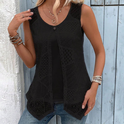 Women's Layered Lace Tank Top