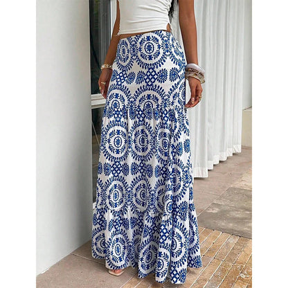 Women's Tiered Flowy Maxi Skirt