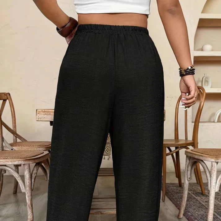 Women's Relaxed Fit Cuffed Ankle Pants