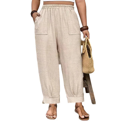 Women's Relaxed Fit Cuffed Ankle Pants