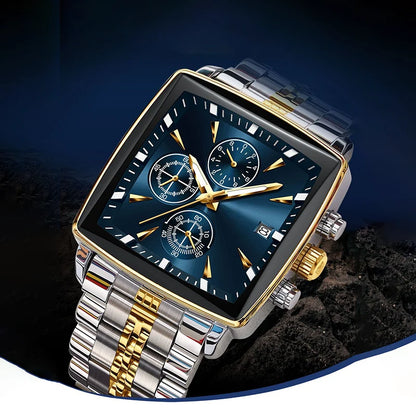 Men's Square Dial Quartz Watch