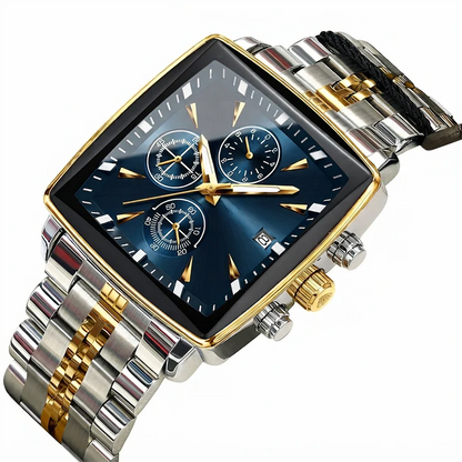 Men's Square Dial Quartz Watch
