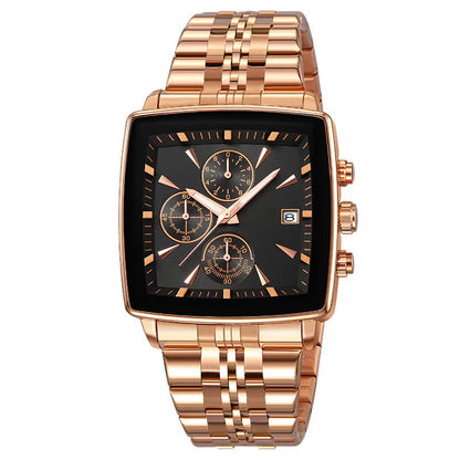 Men's Square Dial Quartz Watch