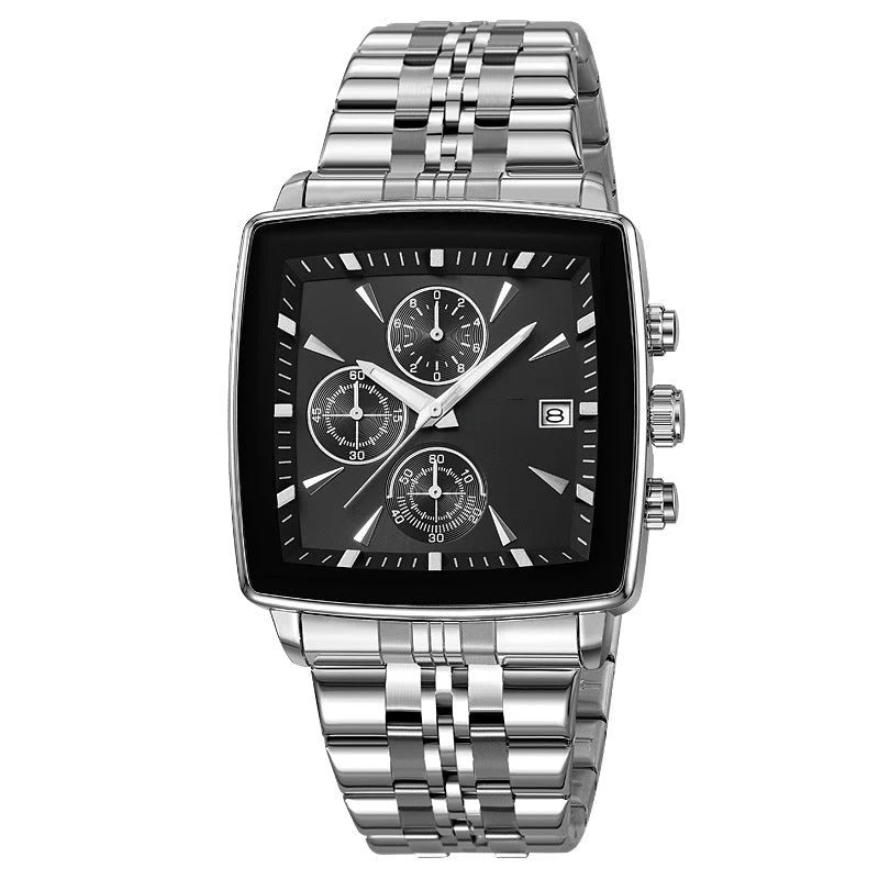 Men's Square Dial Quartz Watch