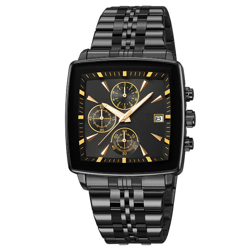 Men's Square Dial Quartz Watch