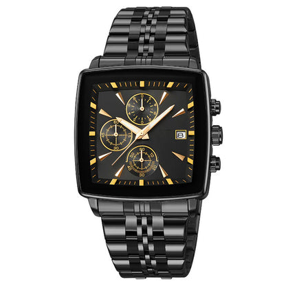 Men's Square Dial Quartz Watch