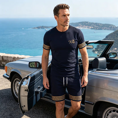 Men's Short Sleeve T-Shirt and Shorts Set