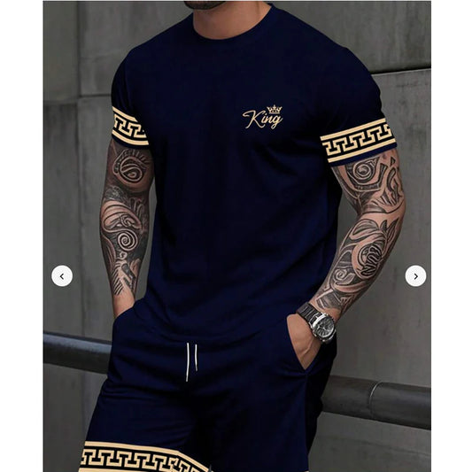 Men's Short Sleeve T-Shirt and Shorts Set