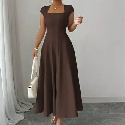 Women's Square-Neck A-Line Dress